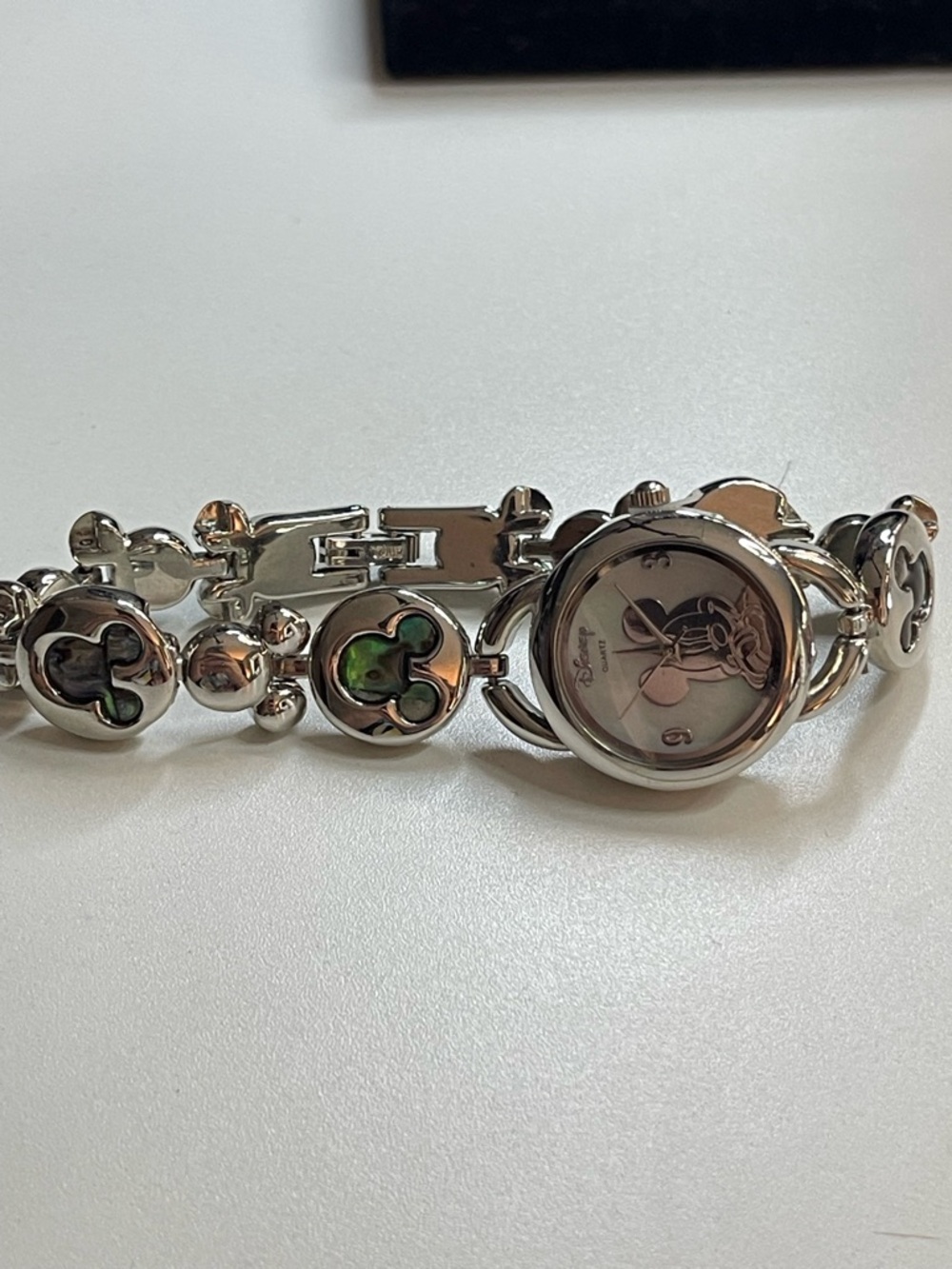 Disney Silver-tone Mickey Mouse Bracelet Watch with Logo Accents - Picture 4 of 5